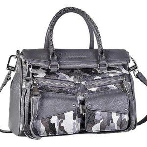 Aimee Kestenberg • Metallic Grey Camo Handbag
